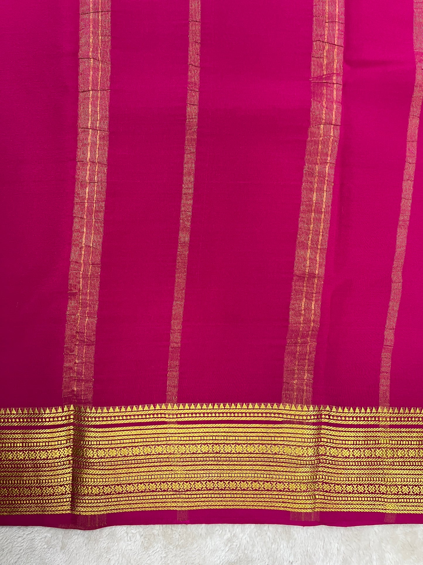 pure crepe mysore silk - Rudrakash - 1146004