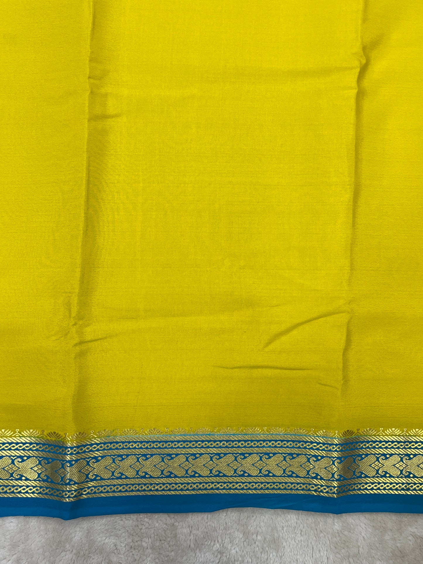 pure crepe mysore silk - patti border - 1146001
