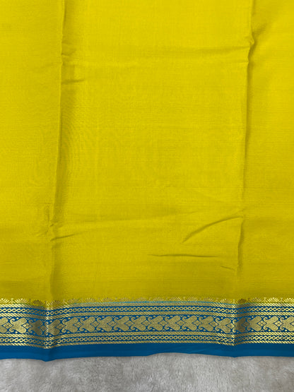 pure crepe mysore silk - patti border - 1146001