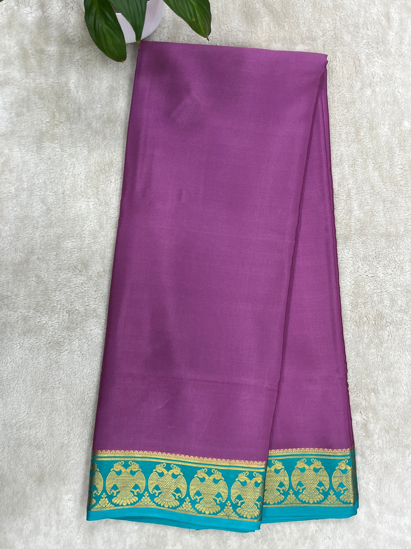 pure crepe mysore silk - Rudrakash - 1146004
