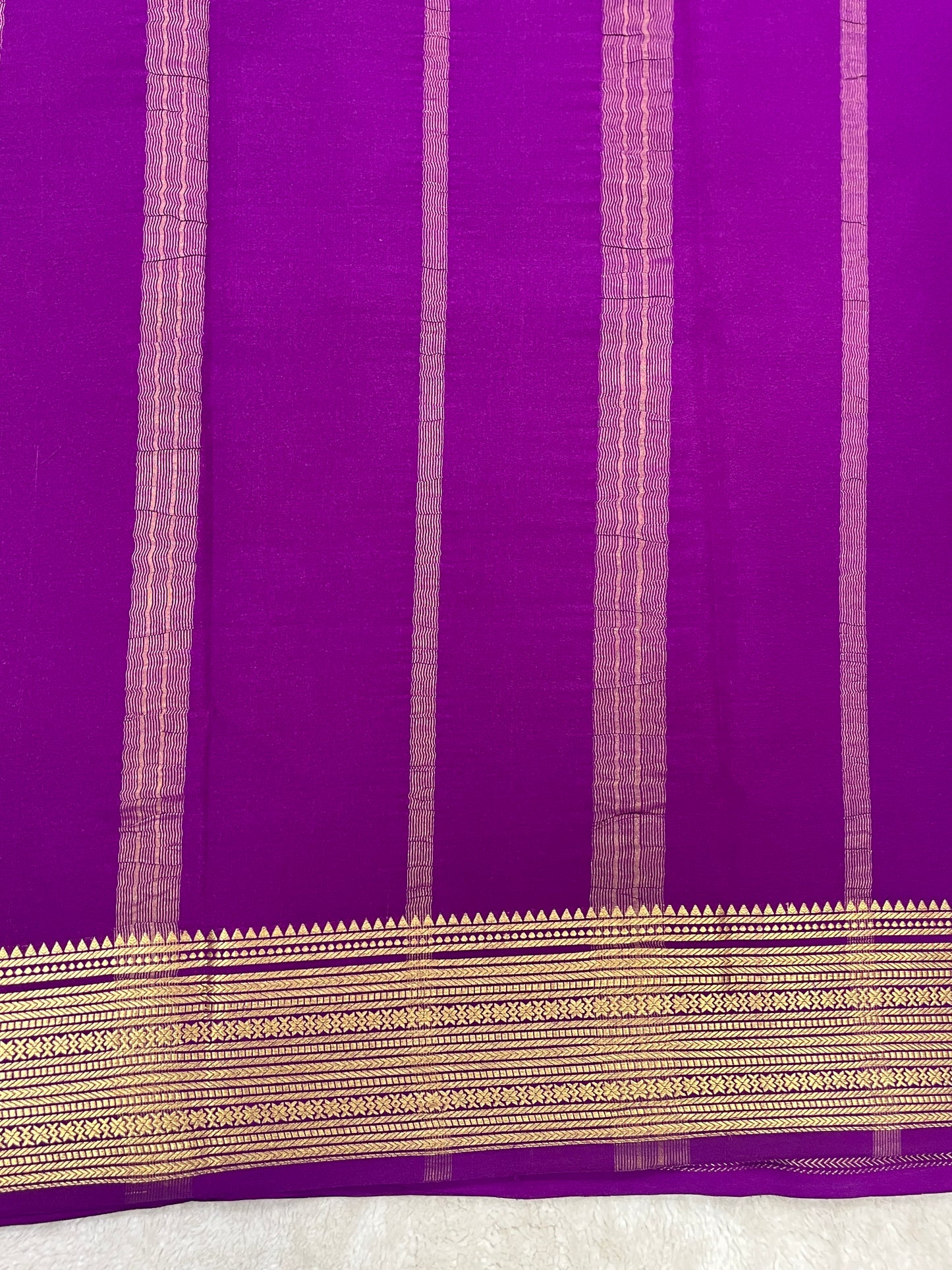 Pure Crepe Mysore silk saree - 1146004