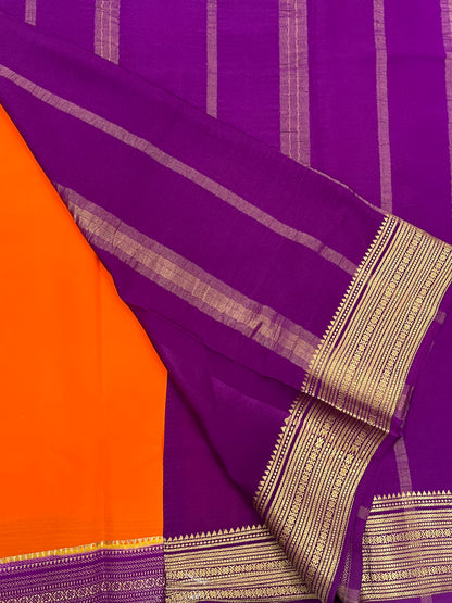 Pure Crepe Mysore silk saree - 1146004