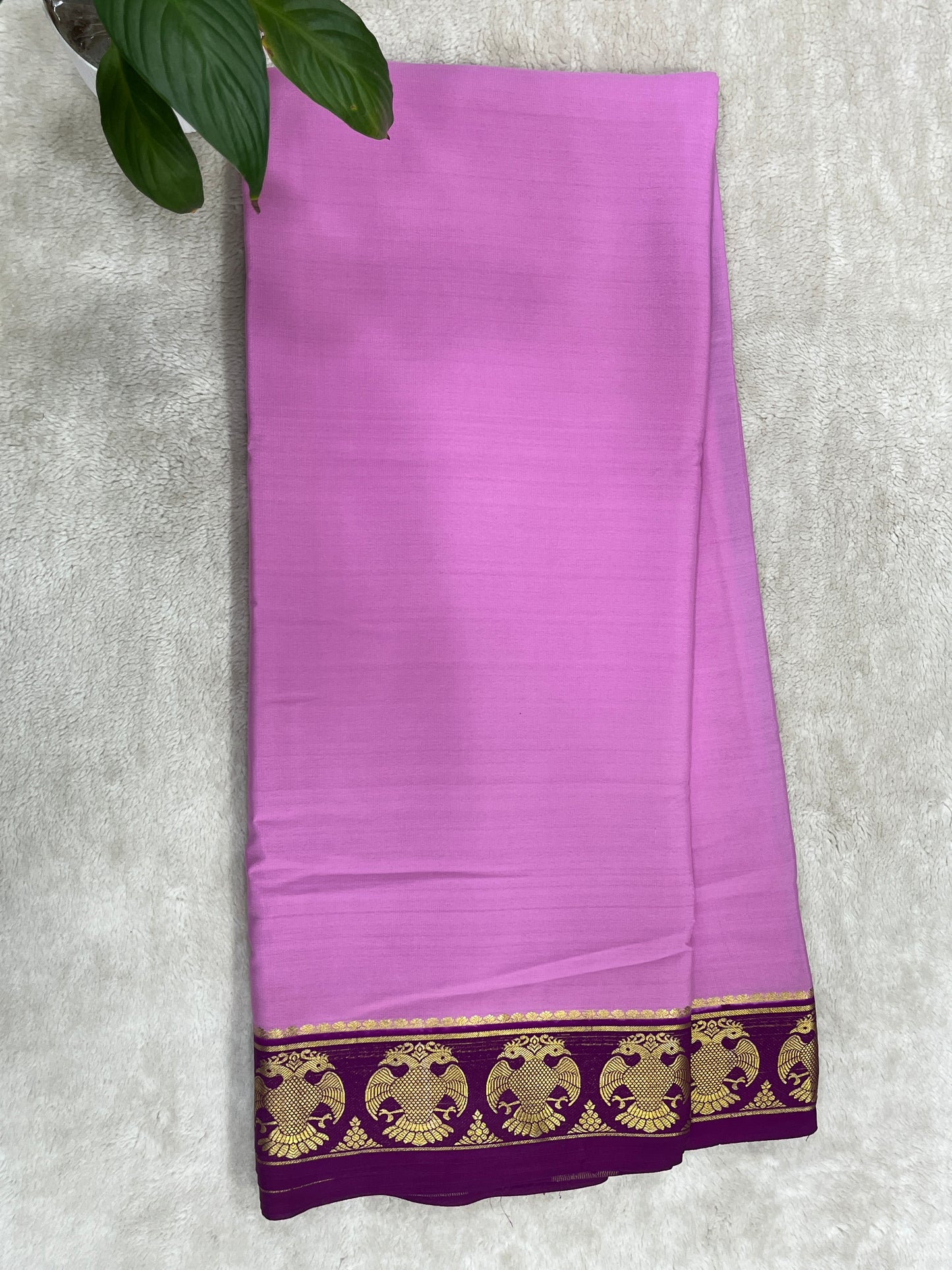 pure crepe mysore silk - Gandaberunda- 1146003