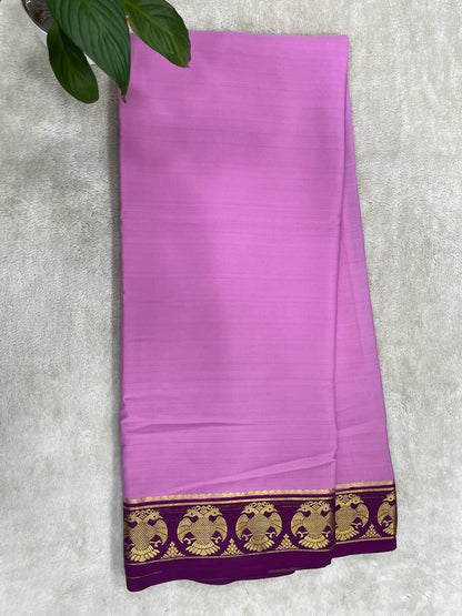 pure crepe mysore silk - Gandaberunda- 1146003