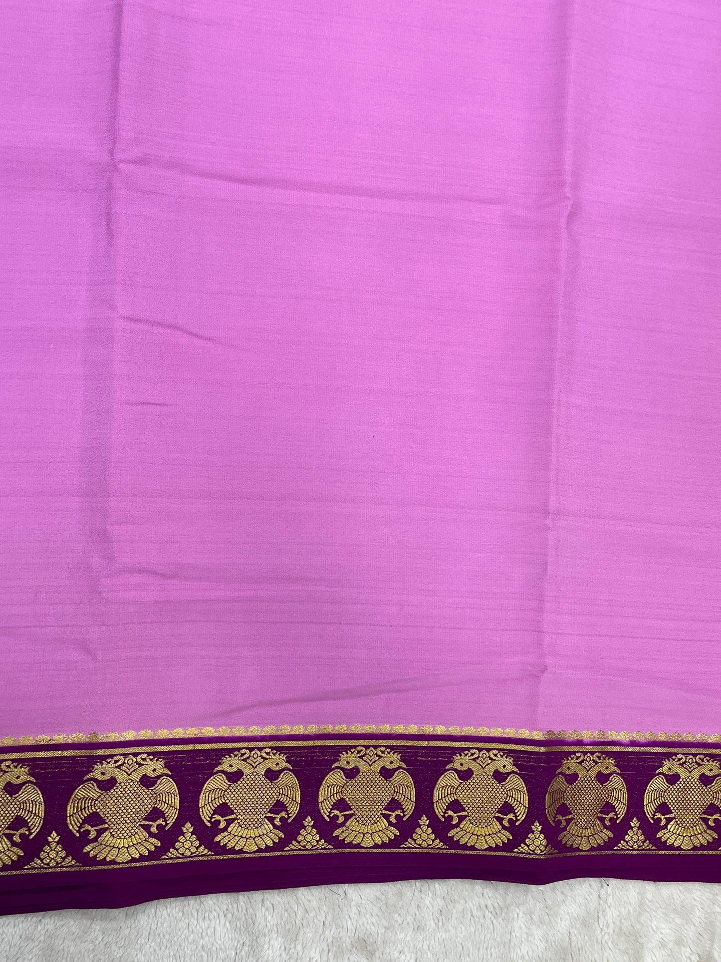 pure crepe mysore silk - Gandaberunda- 1146003