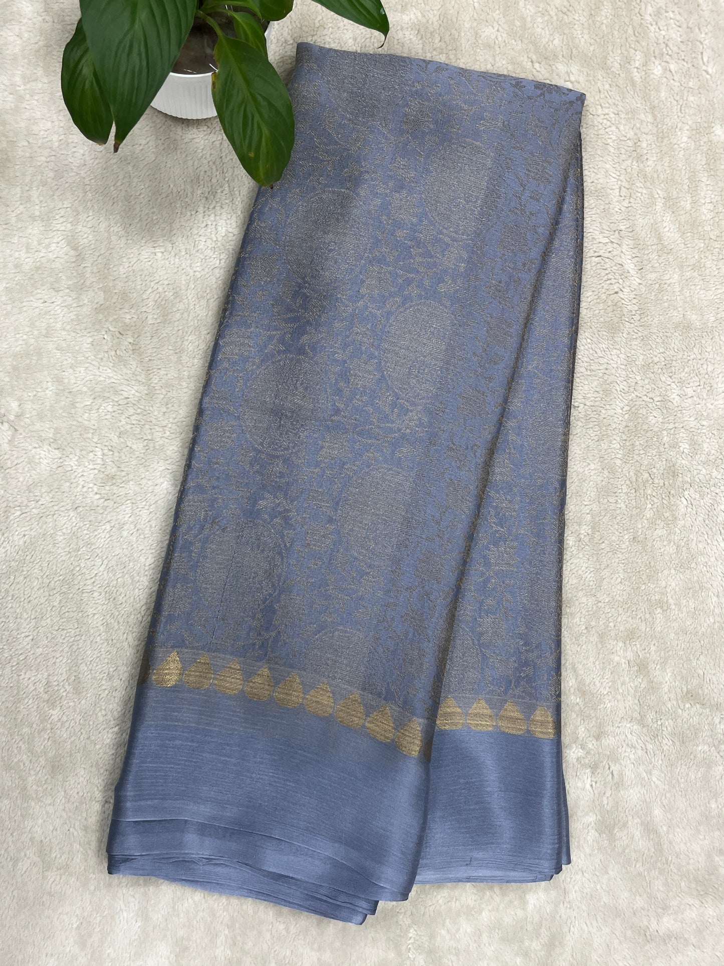 Pure Crepe Mysore silk saree - 1145309
