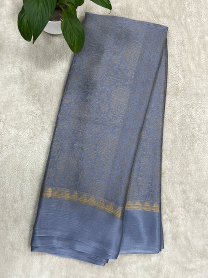 Pure Crepe Mysore silk saree - 1145309