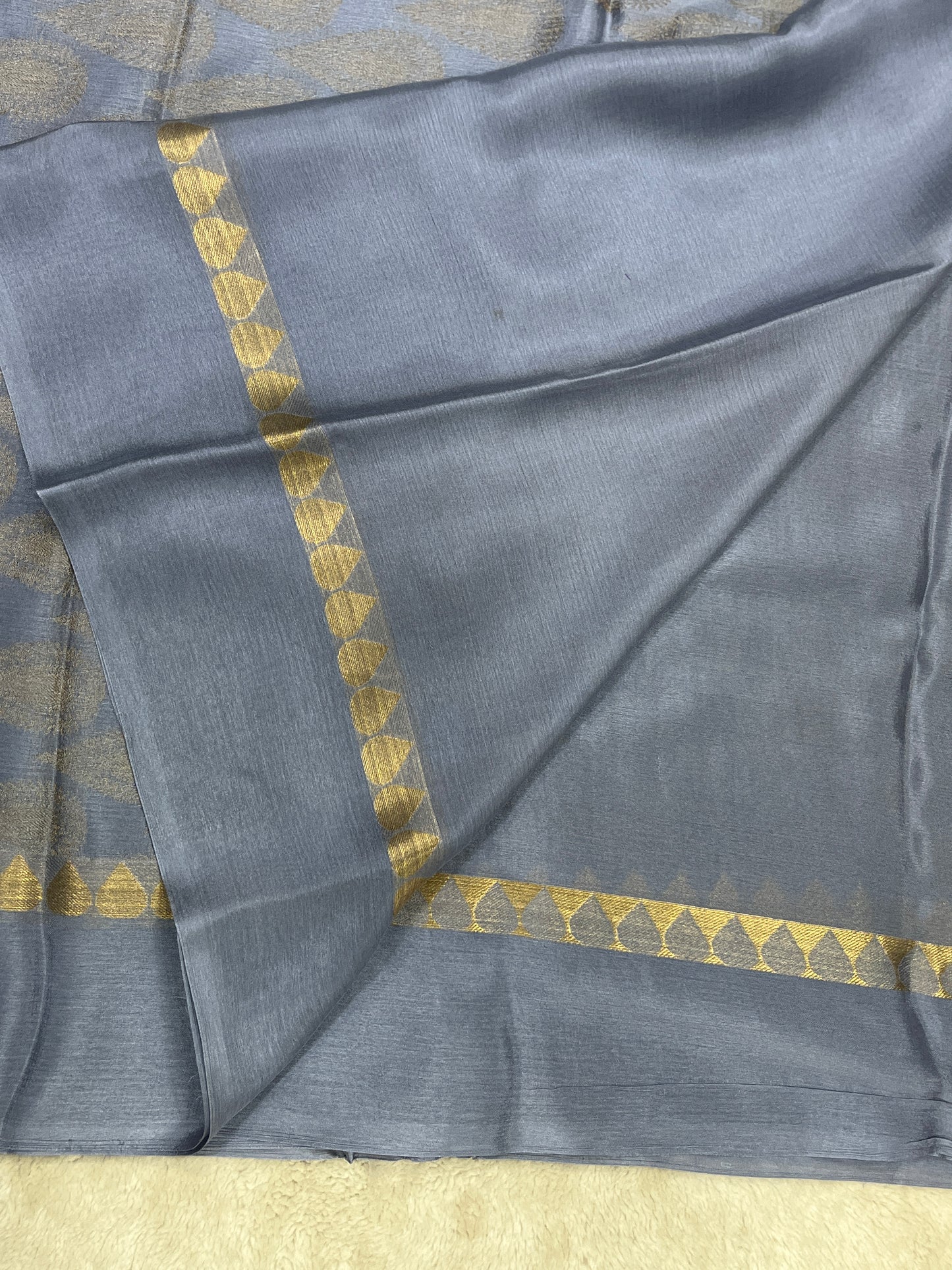 Pure Crepe Mysore silk saree - 1145309