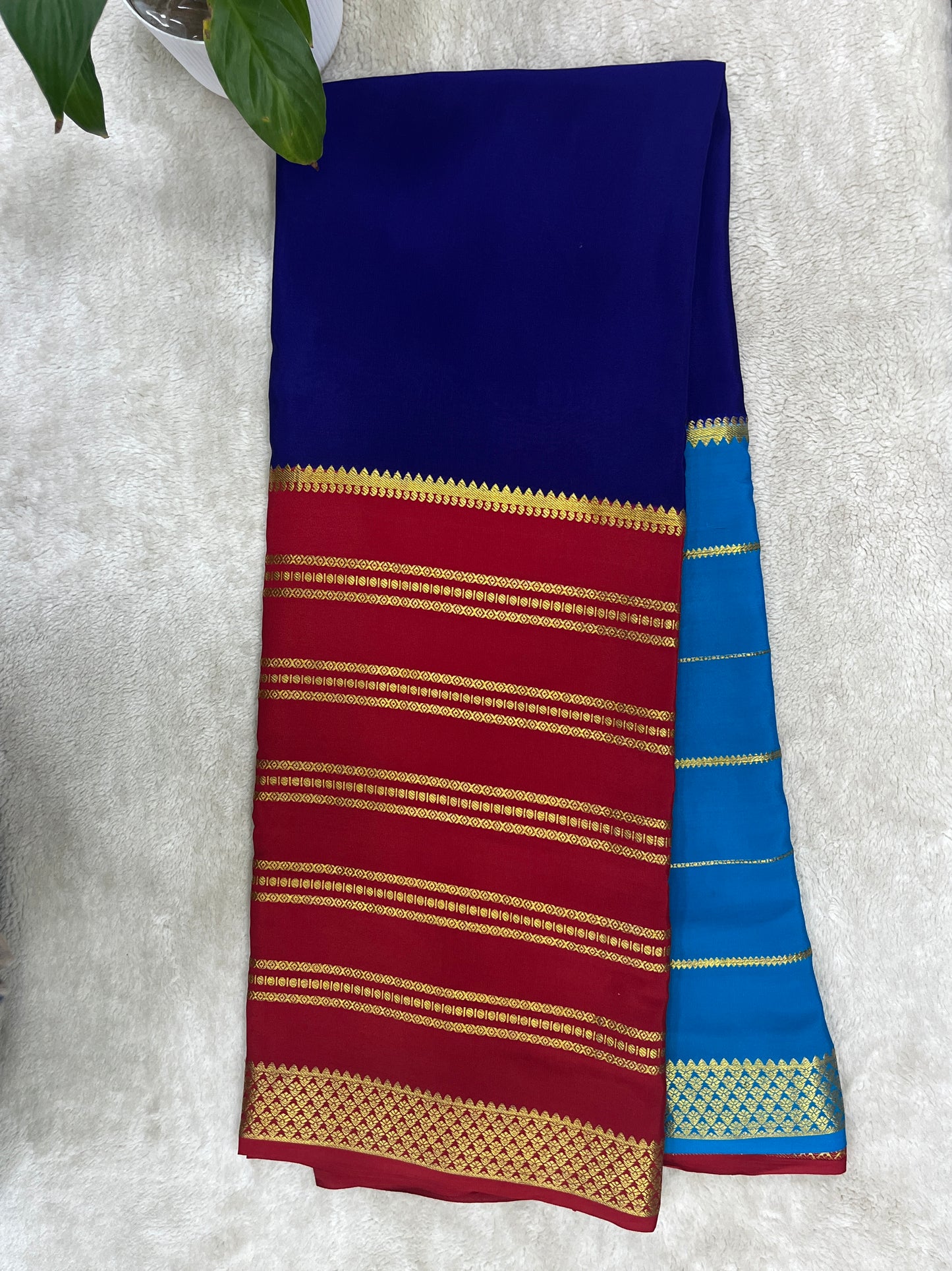 Pure Crepe Mysore silk saree 1146002