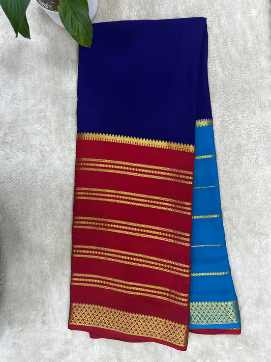 Pure Crepe Mysore silk saree - 1146002