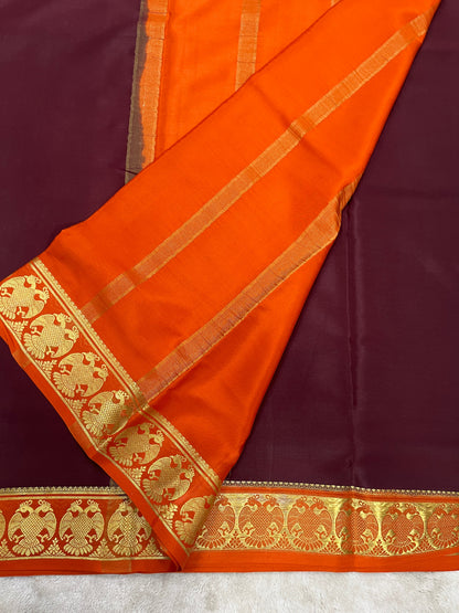 Pure Crepe Mysore silk saree - 1146004