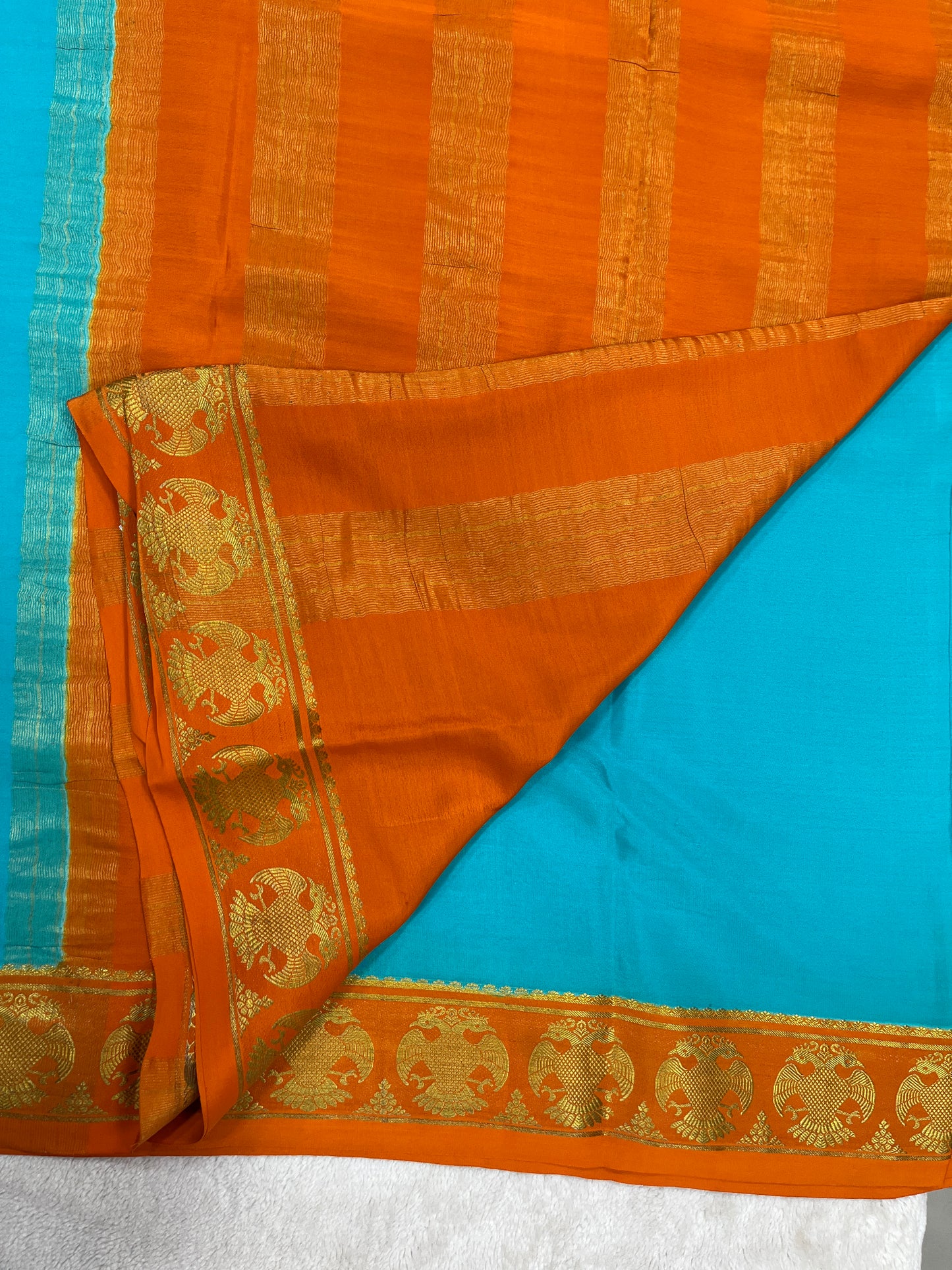 Pure crepe Mysore silk saree - 1146003