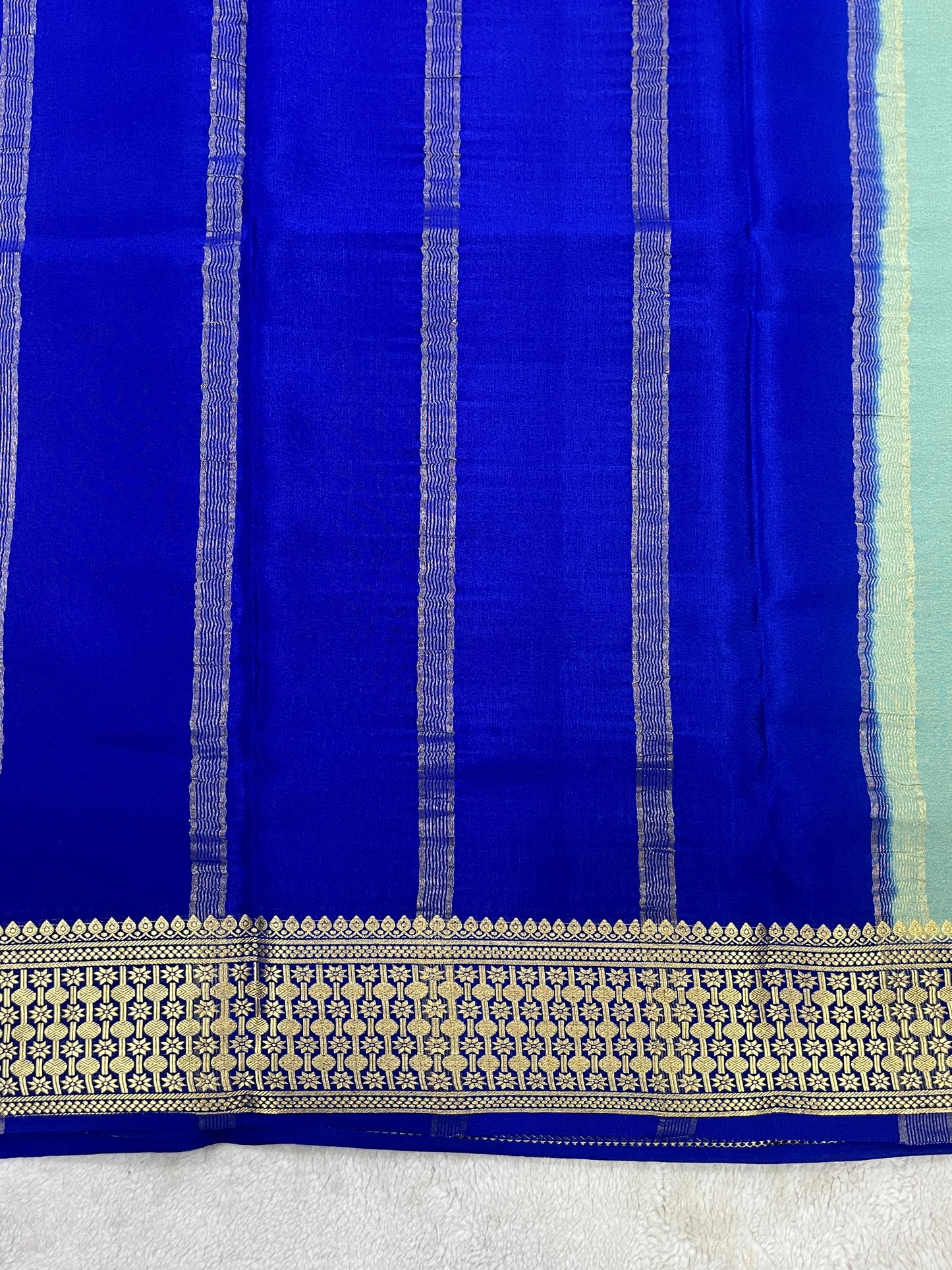 Pure crepe Mysore silk saree - 1146004