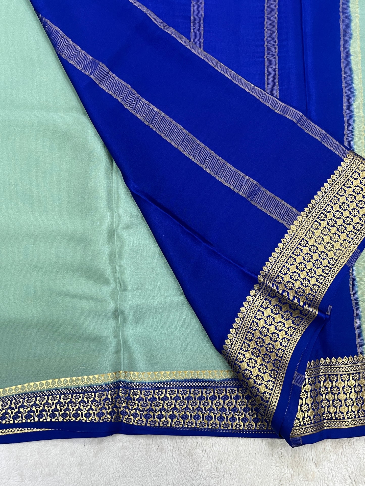 Pure crepe Mysore silk saree - 1146004