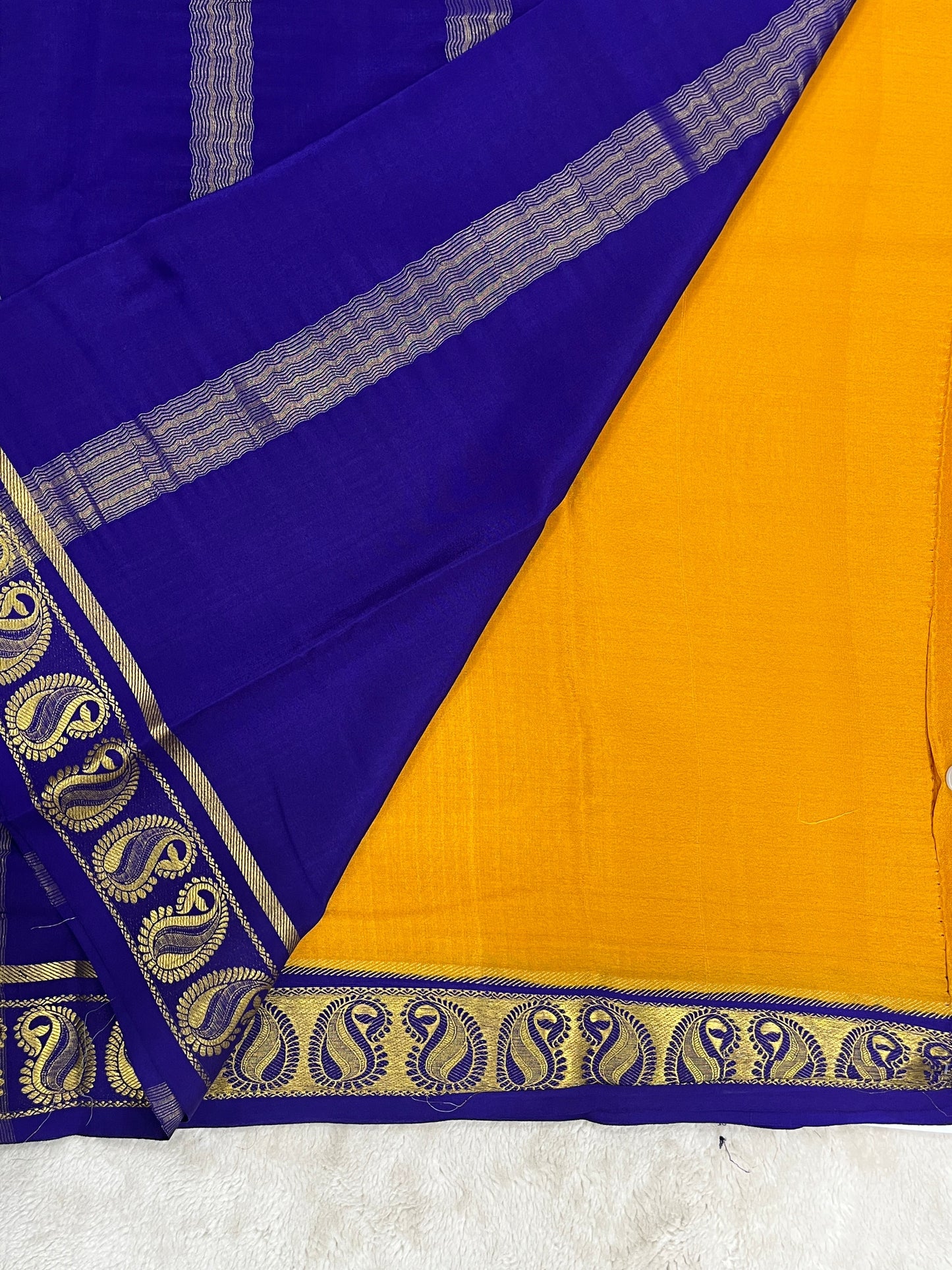 Pure crepe Mysore silk saree - 1146001
