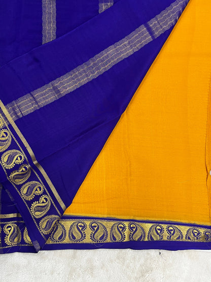 Pure crepe Mysore silk saree - 1146001