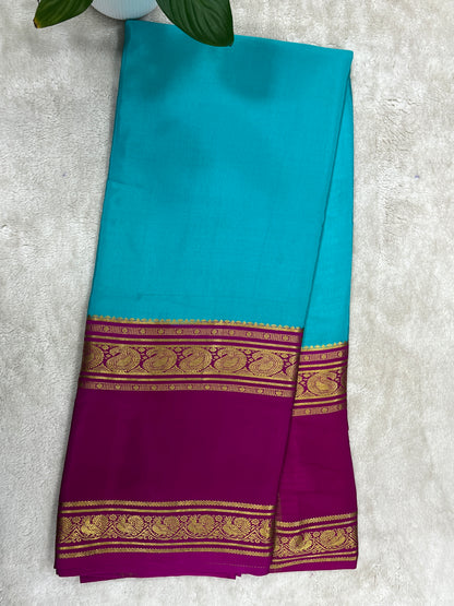 Pure crepe Mysore silk saree - 1146002