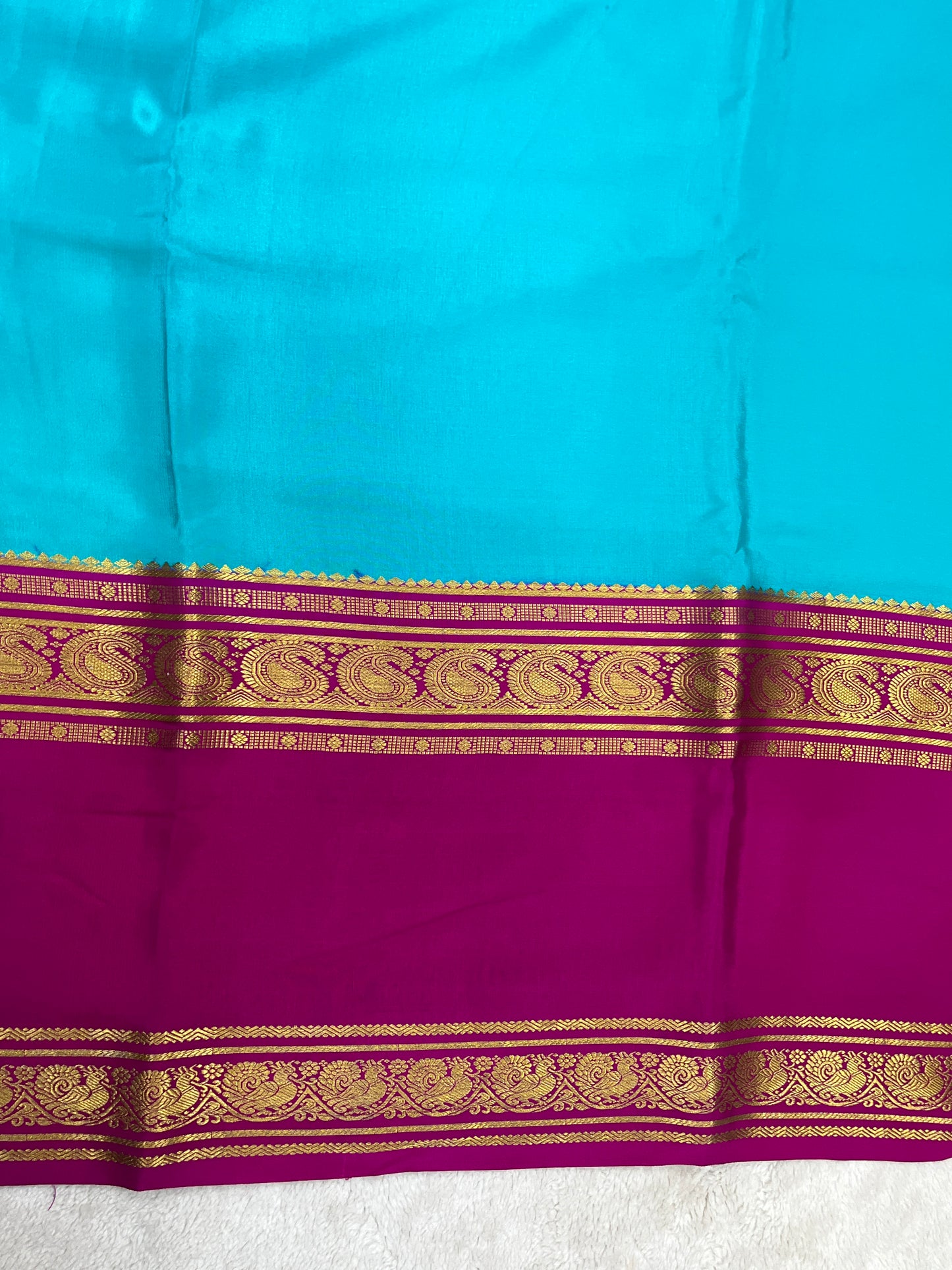 Pure crepe Mysore silk saree - 1146002