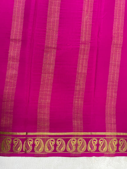 Pure crepe Mysore silk saree - 1146001