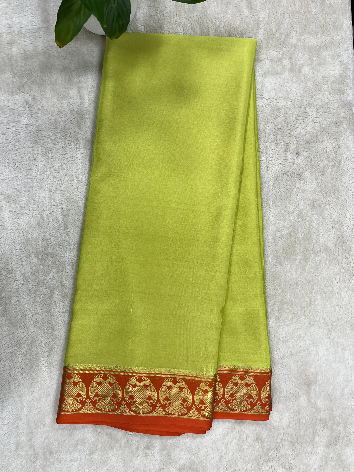 Pure crepe Mysore silk saree - 1146004