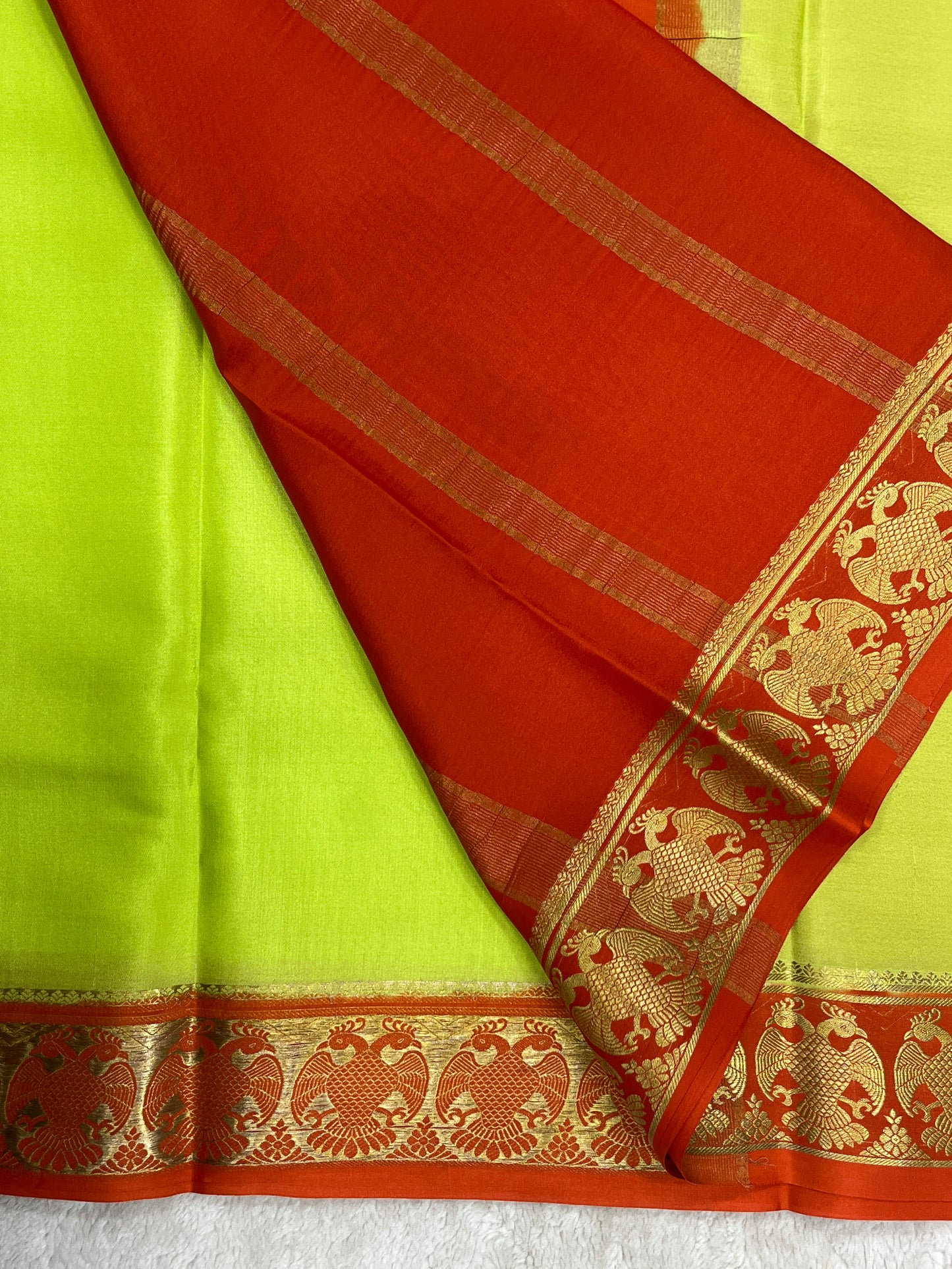 Pure crepe Mysore silk saree - 1146004