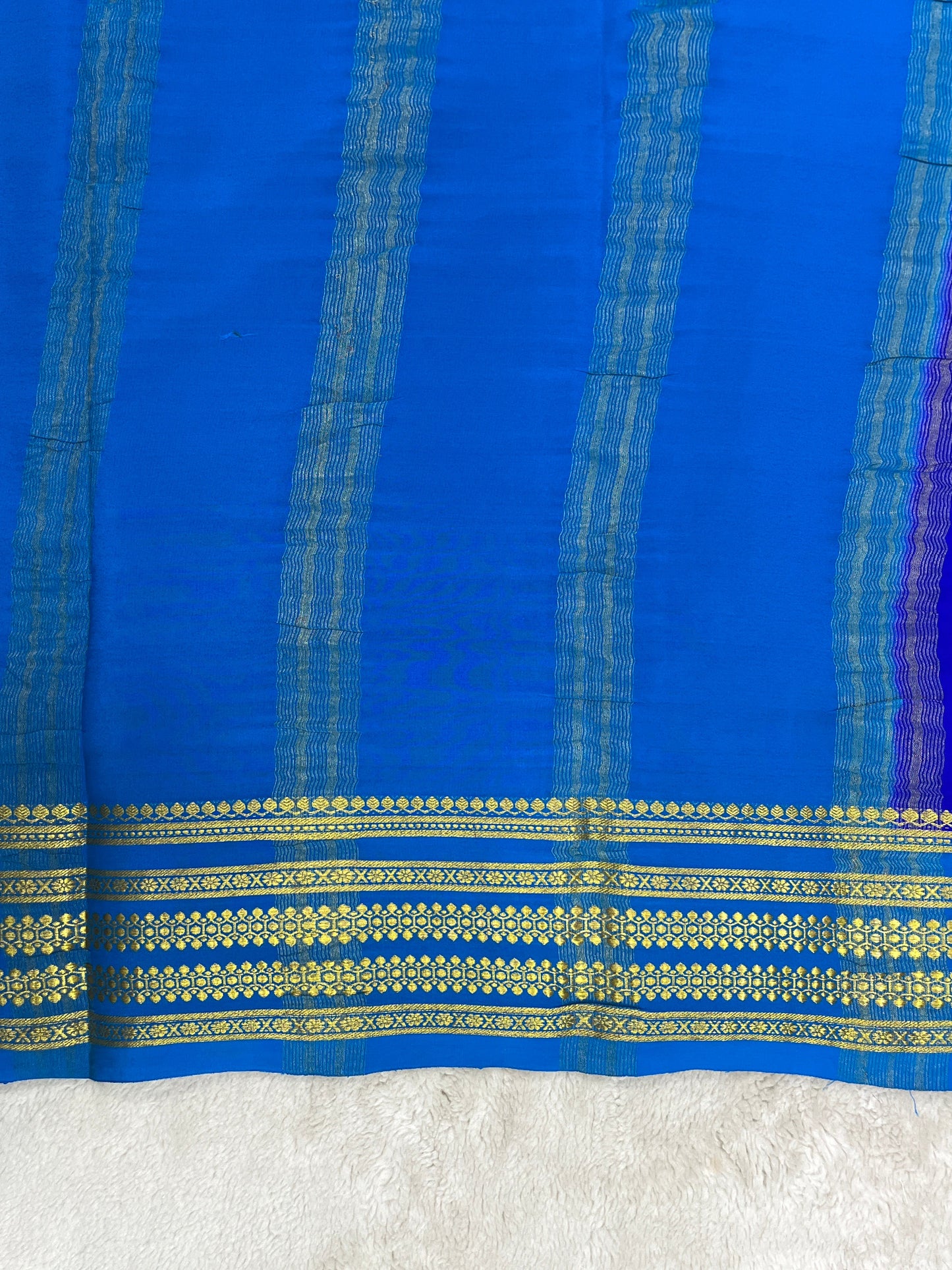 Pure crepe Mysore silk saree - 1146005