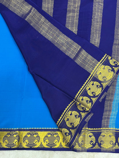 Pure Crepe Mysore silk saree - 1146003