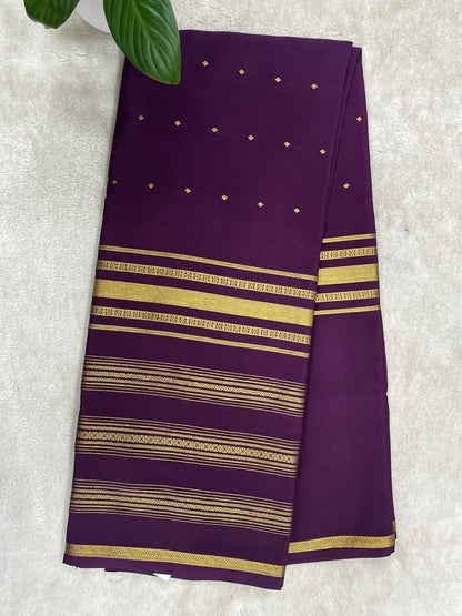 Pure Crepe Mysore silk saree1145317