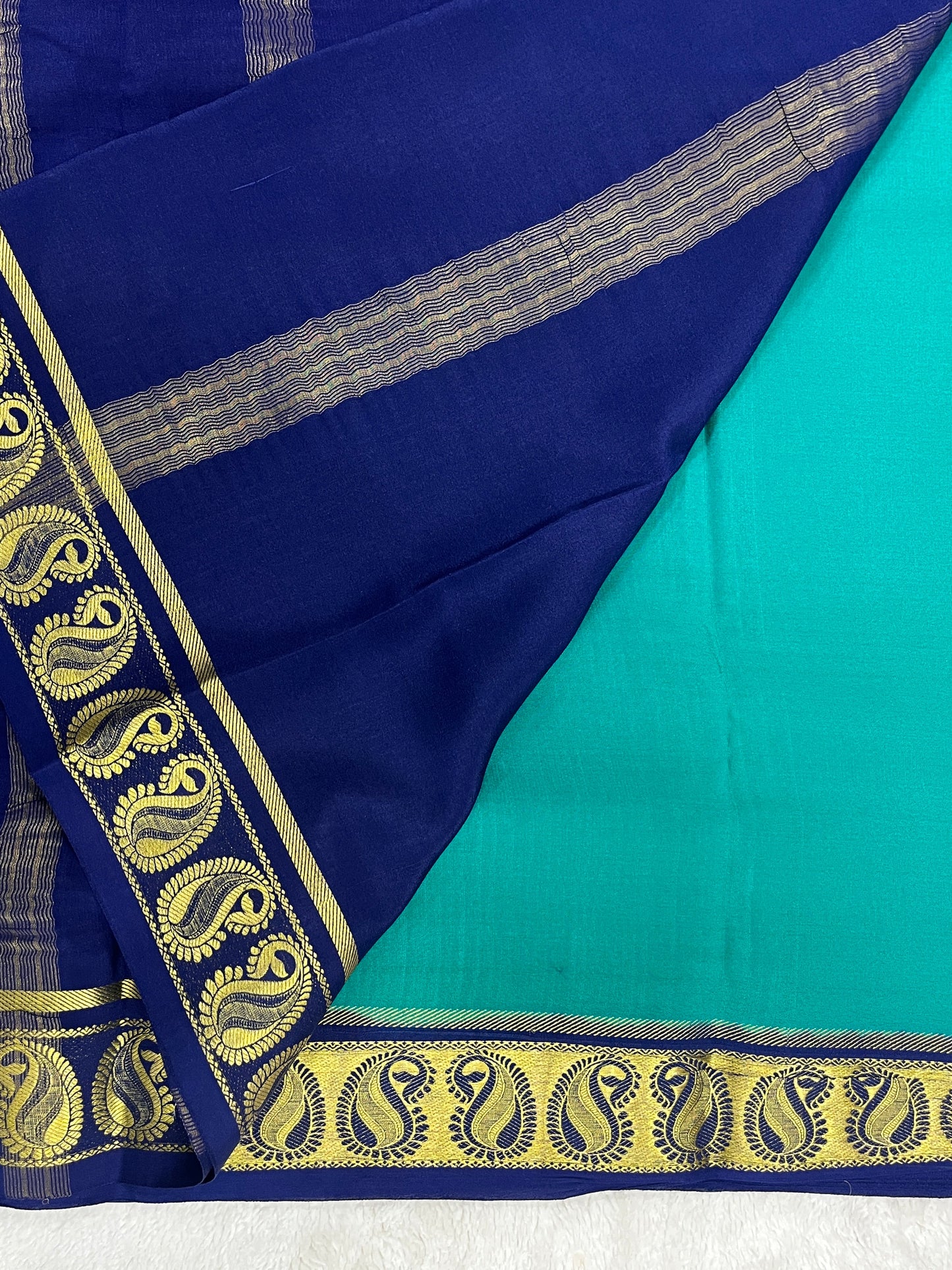 Pure Crepe Mysore silk saree - 1146001