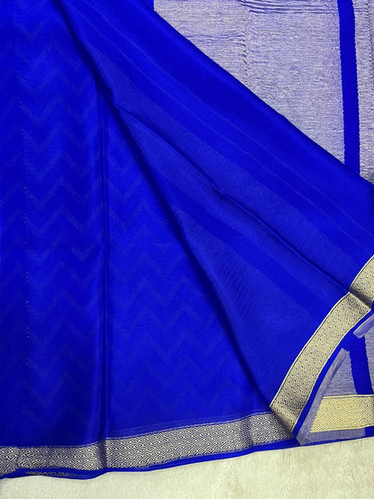 Pure Crepe Mysore silk saree - 1145311