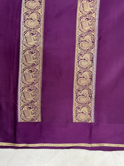 Pure Crepe Mysore silk saree - 1145313