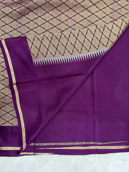Pure Crepe Mysore silk saree - 1145313