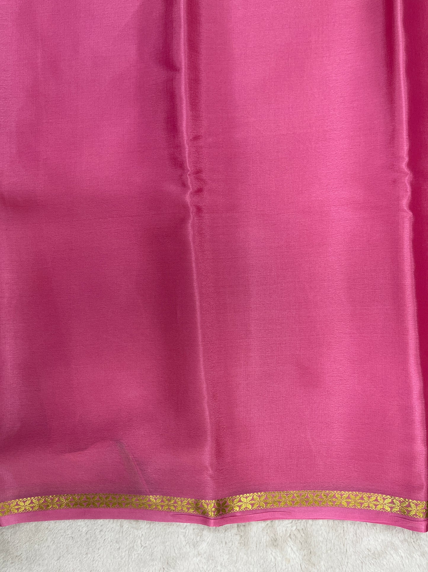 Pure Crepe Mysore silk saree piping border - 1146006