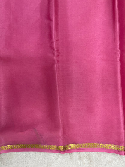 Pure Crepe Mysore silk saree piping border - 1146006