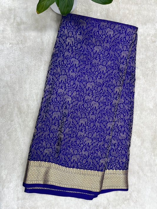 Pure Crepe Mysore silk saree - 1145315