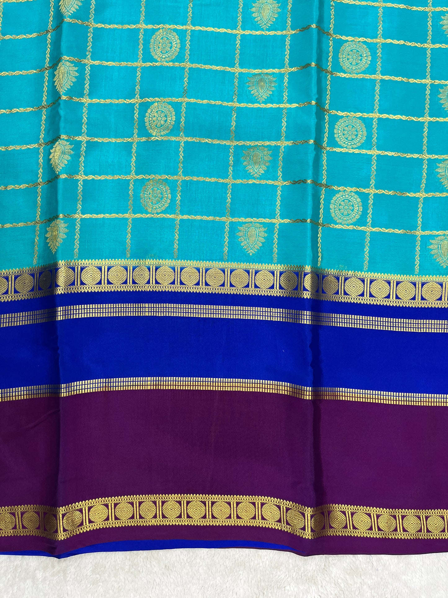 Pure Crepe Mysore Silk Saree in 3D pattern 1145314