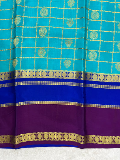 Pure Crepe Mysore Silk Saree in 3D pattern 1145314
