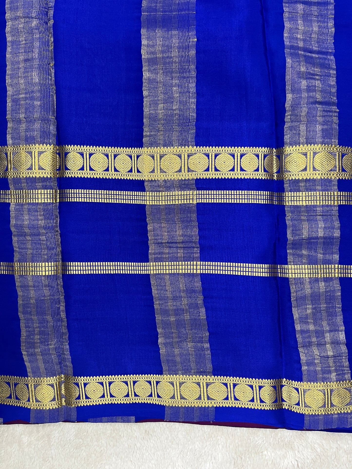 Pure Crepe Mysore Silk Saree in 3D pattern 1145314