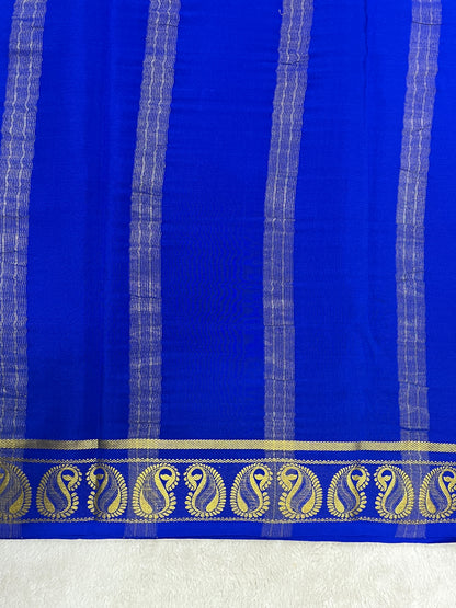 Pure Crepe Mysore Silk Saree in mango pattern - 1146001