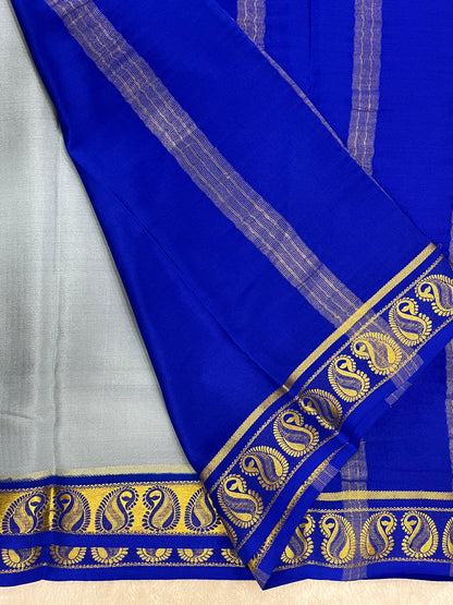 Pure Crepe Mysore Silk Saree in mango pattern - 1146001