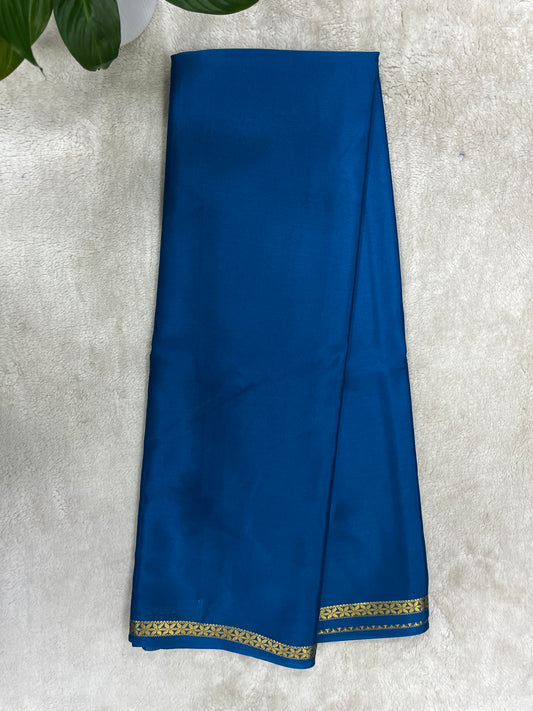 pure crepe mysore silk saree - piping - 1146006