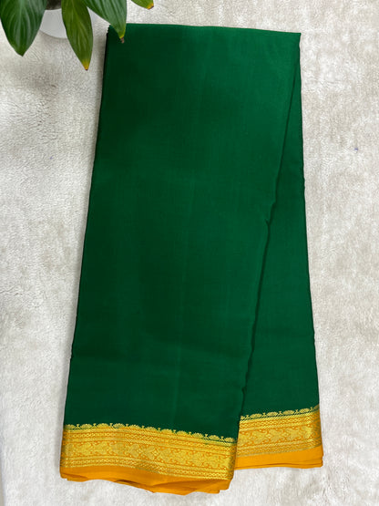pure crepe mysore silk - patti border - 1146001