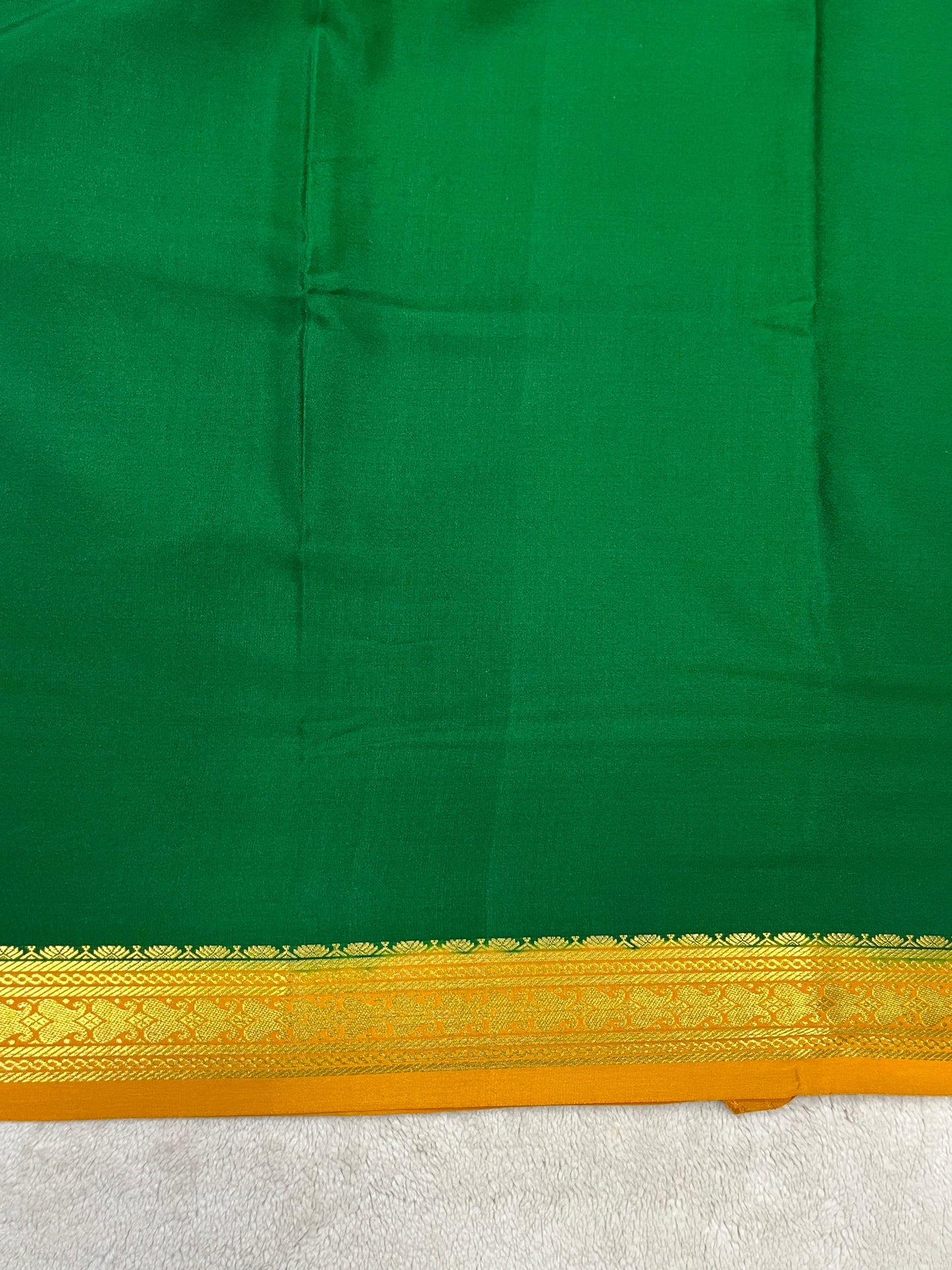 pure crepe mysore silk - patti border - 1146001