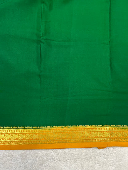 pure crepe mysore silk - patti border - 1146001