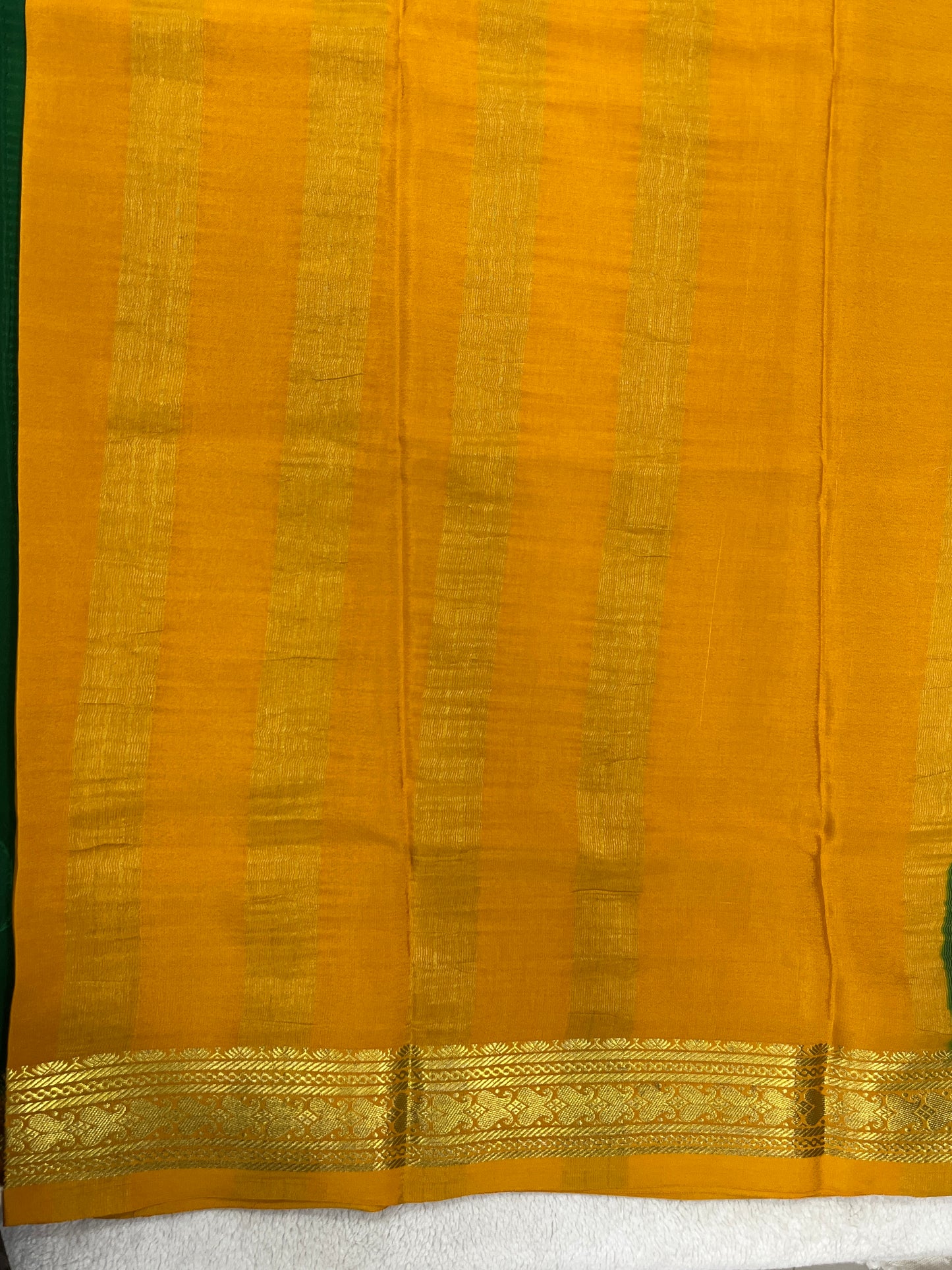 pure crepe mysore silk - patti border - 1146001