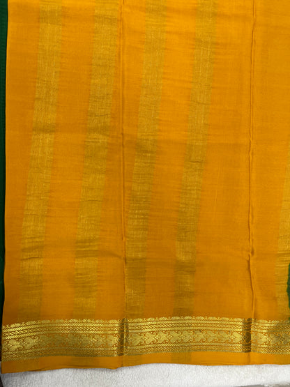 pure crepe mysore silk - patti border - 1146001