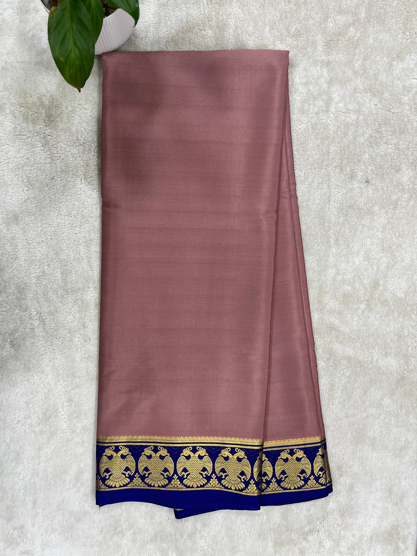 pure crepe mysore silk - gandaberunda - 1146004