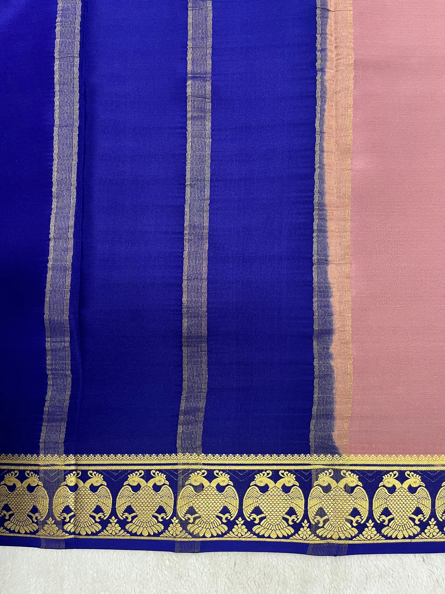 pure crepe mysore silk - gandaberunda - 1146004
