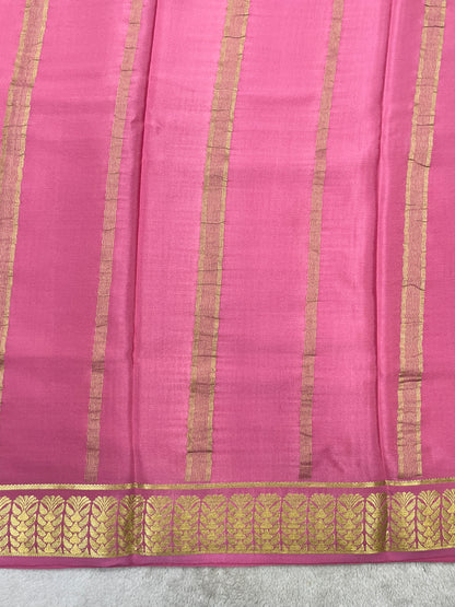Pure Crepe Mysore Silk Saree in checks pattern - 1145314