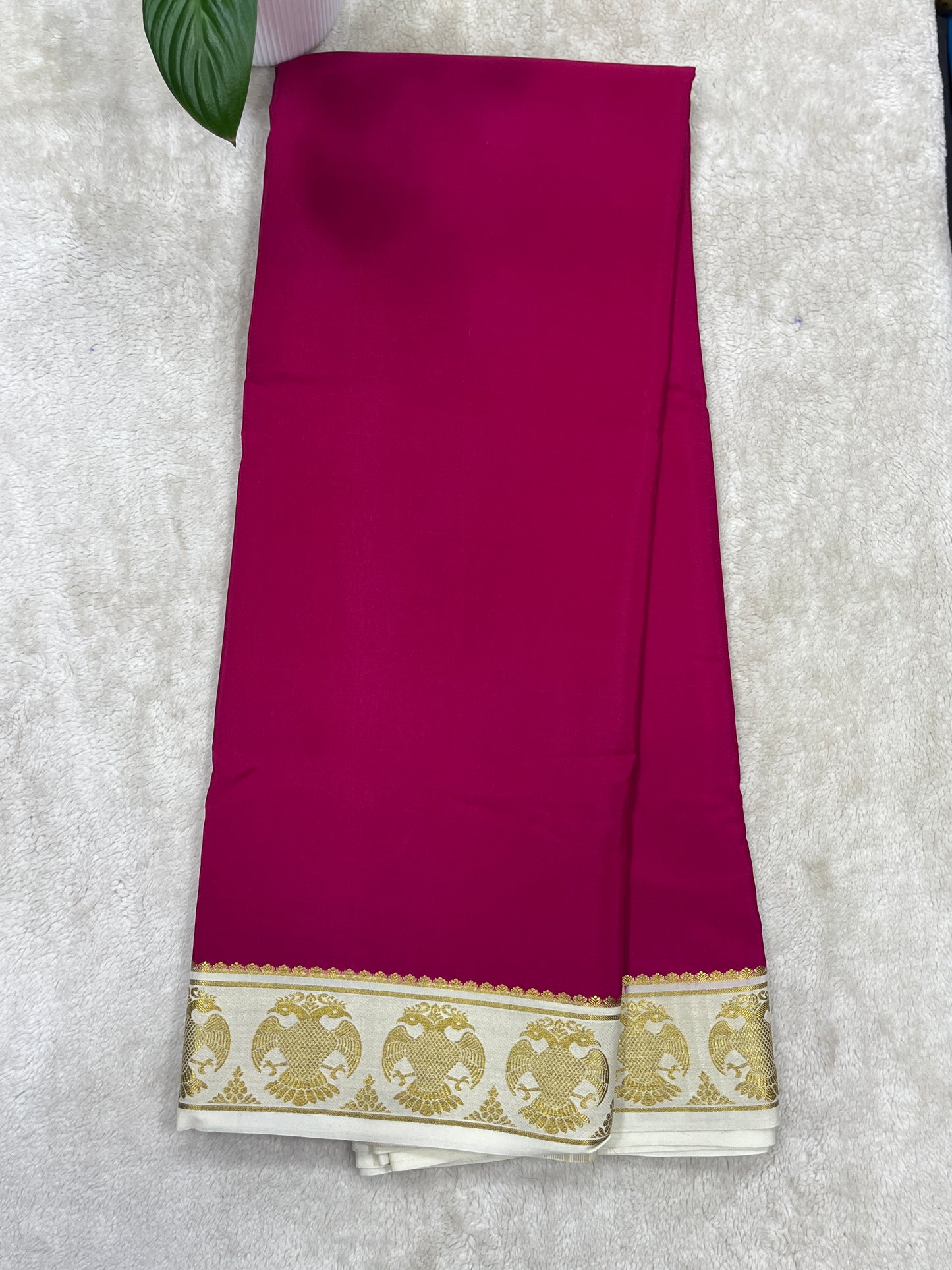 pure crepe myore silk -Gandaberunda- 1146003